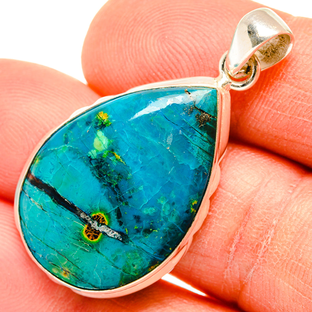 Chrysocolla Pendants handcrafted by Anasilvercos - PD26852