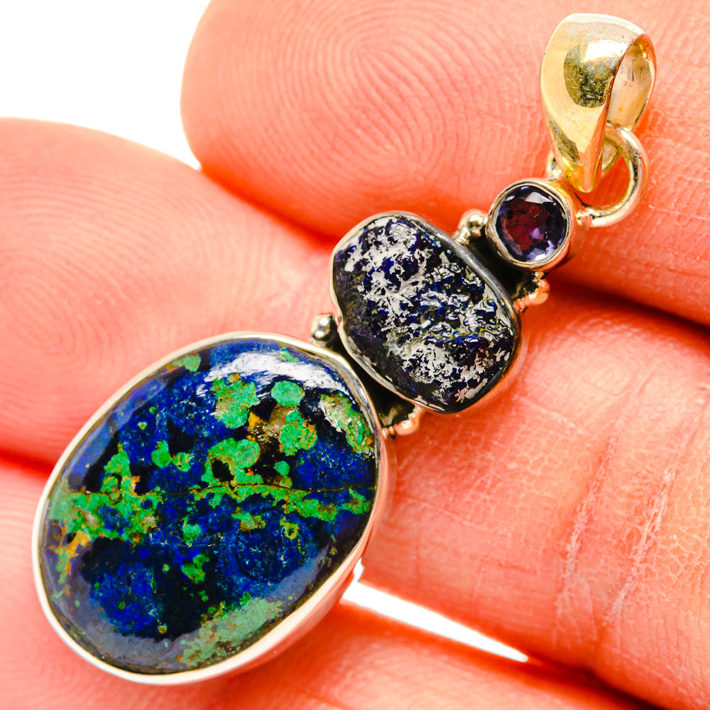 Azurite Pendants handcrafted by Anasilvercos - PD26863