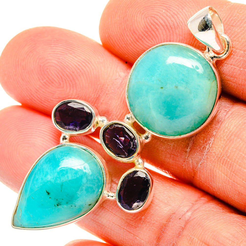 Larimar Pendants handcrafted by Anasilvercos - PD26865