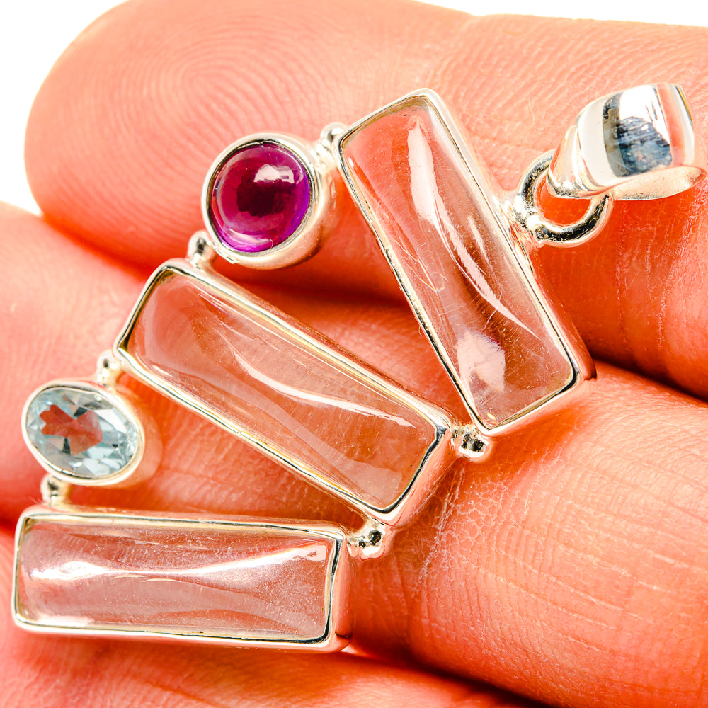 White Quartz Pendants handcrafted by Anasilvercos - PD26871