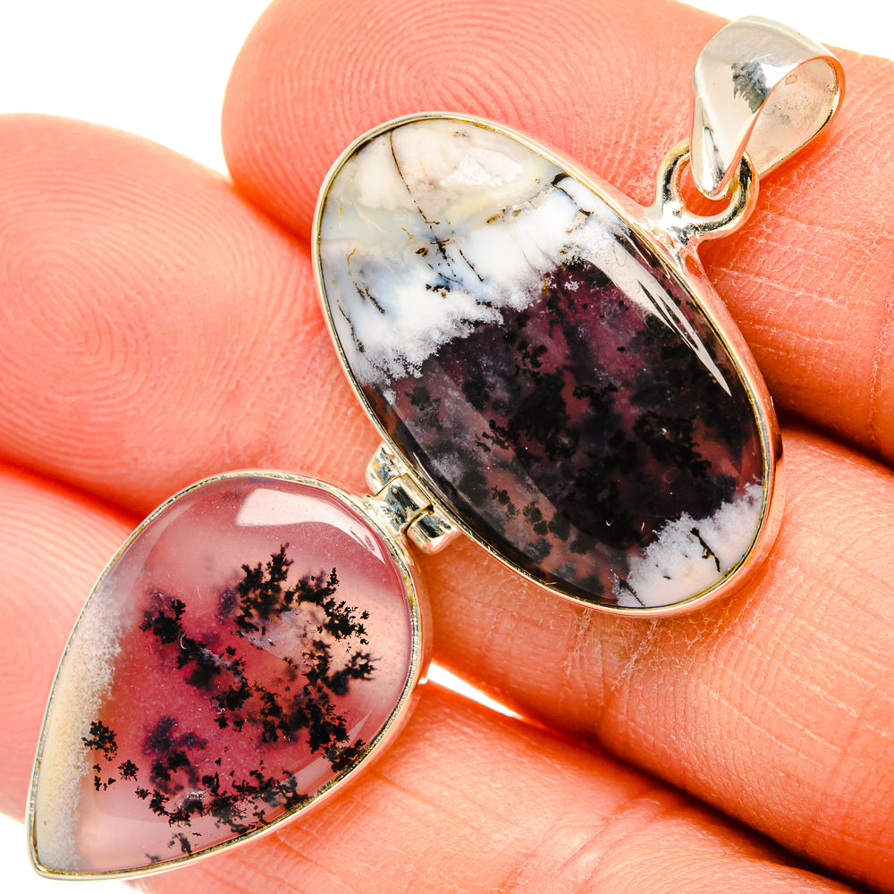 Dendritic Opal Pendants handcrafted by Anasilvercos - PD26879