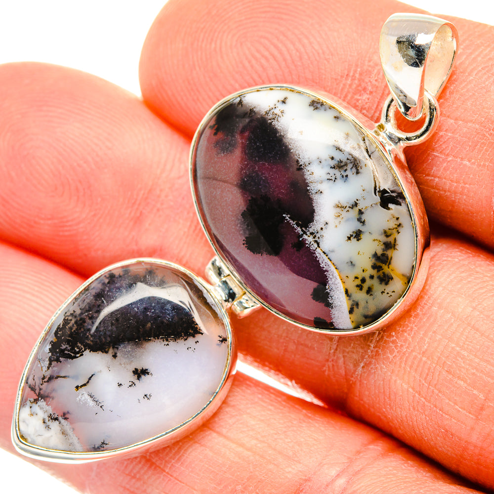 Dendritic Opal Pendants handcrafted by Anasilvercos - PD26880