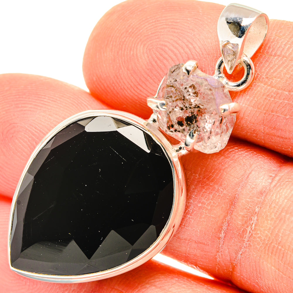 Black Onyx Pendants handcrafted by Anasilvercos - PD26889