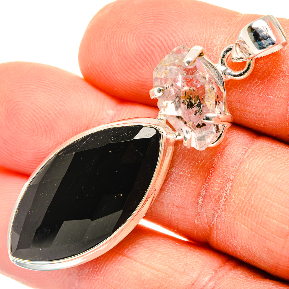Black Onyx Pendants handcrafted by Anasilvercos - PD26891