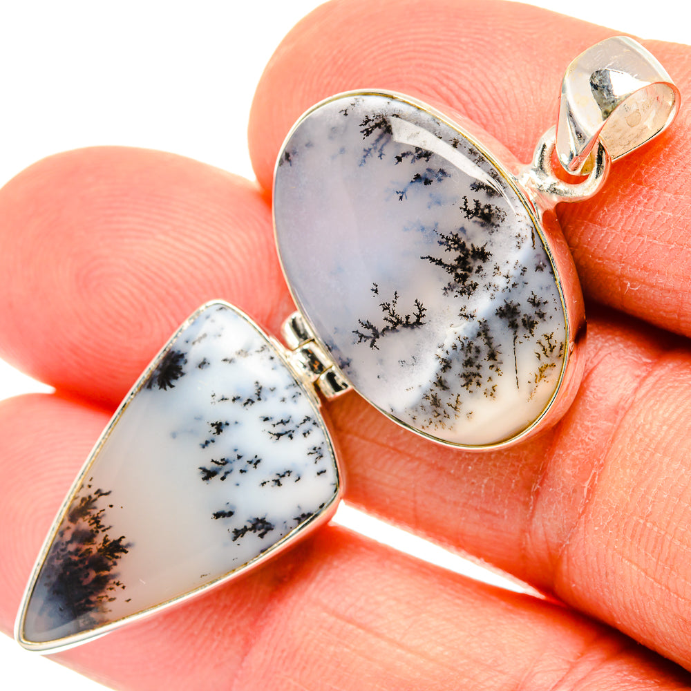Dendritic Opal Pendants handcrafted by Anasilvercos - PD26899