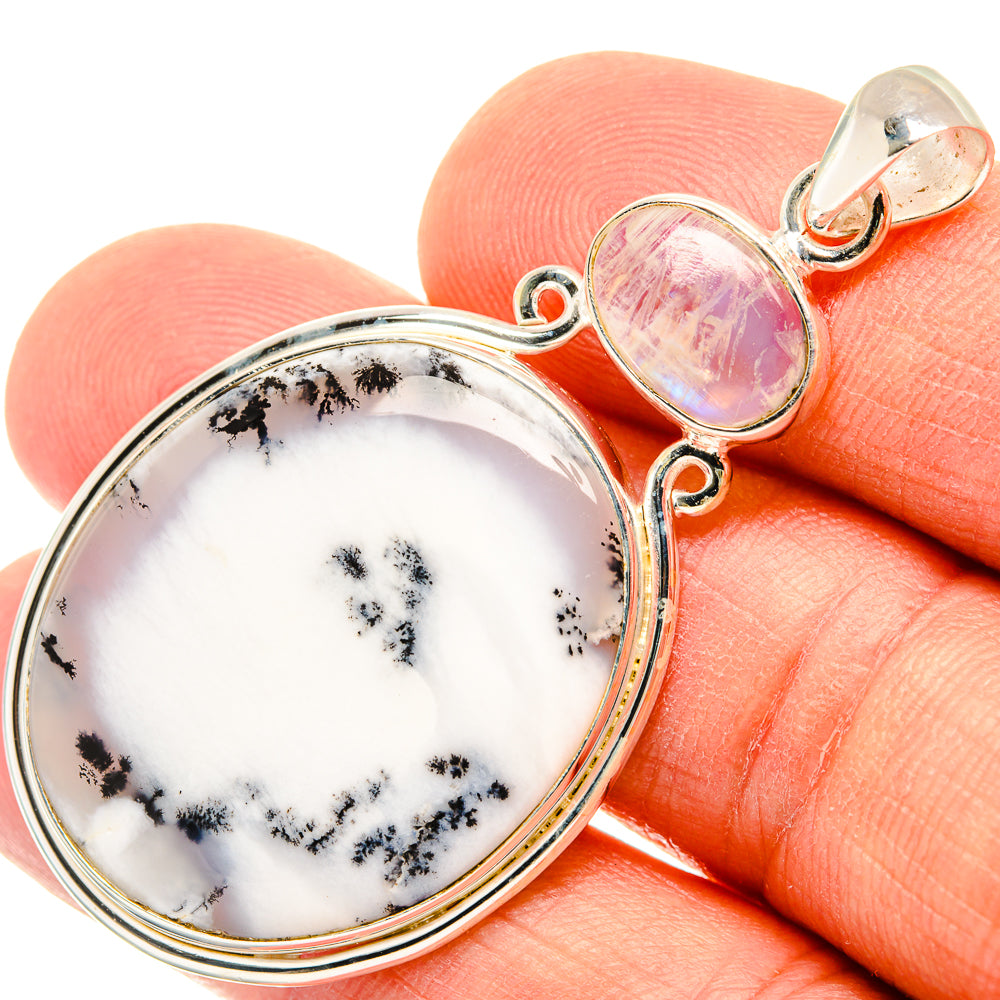 Dendritic Opal Pendants handcrafted by Anasilvercos - PD26900