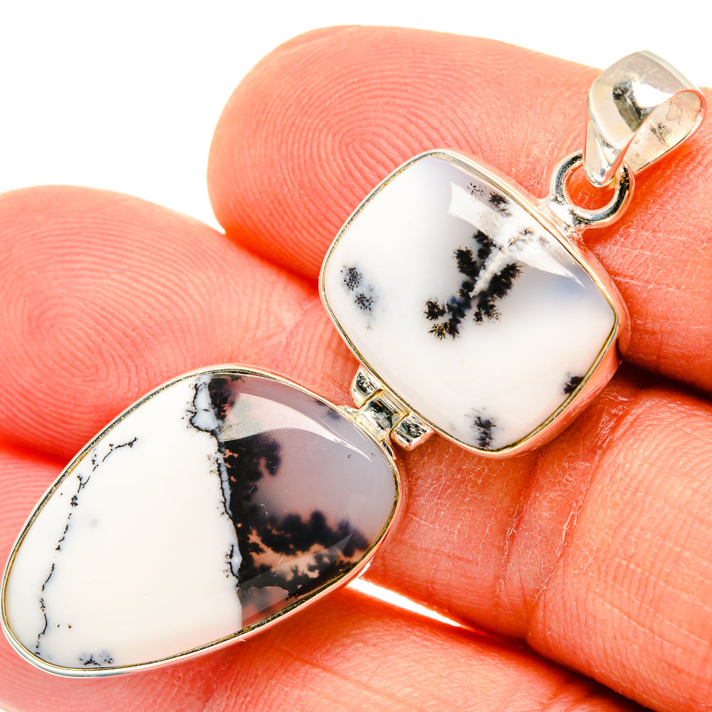 Dendritic Opal Pendants handcrafted by Anasilvercos - PD26901