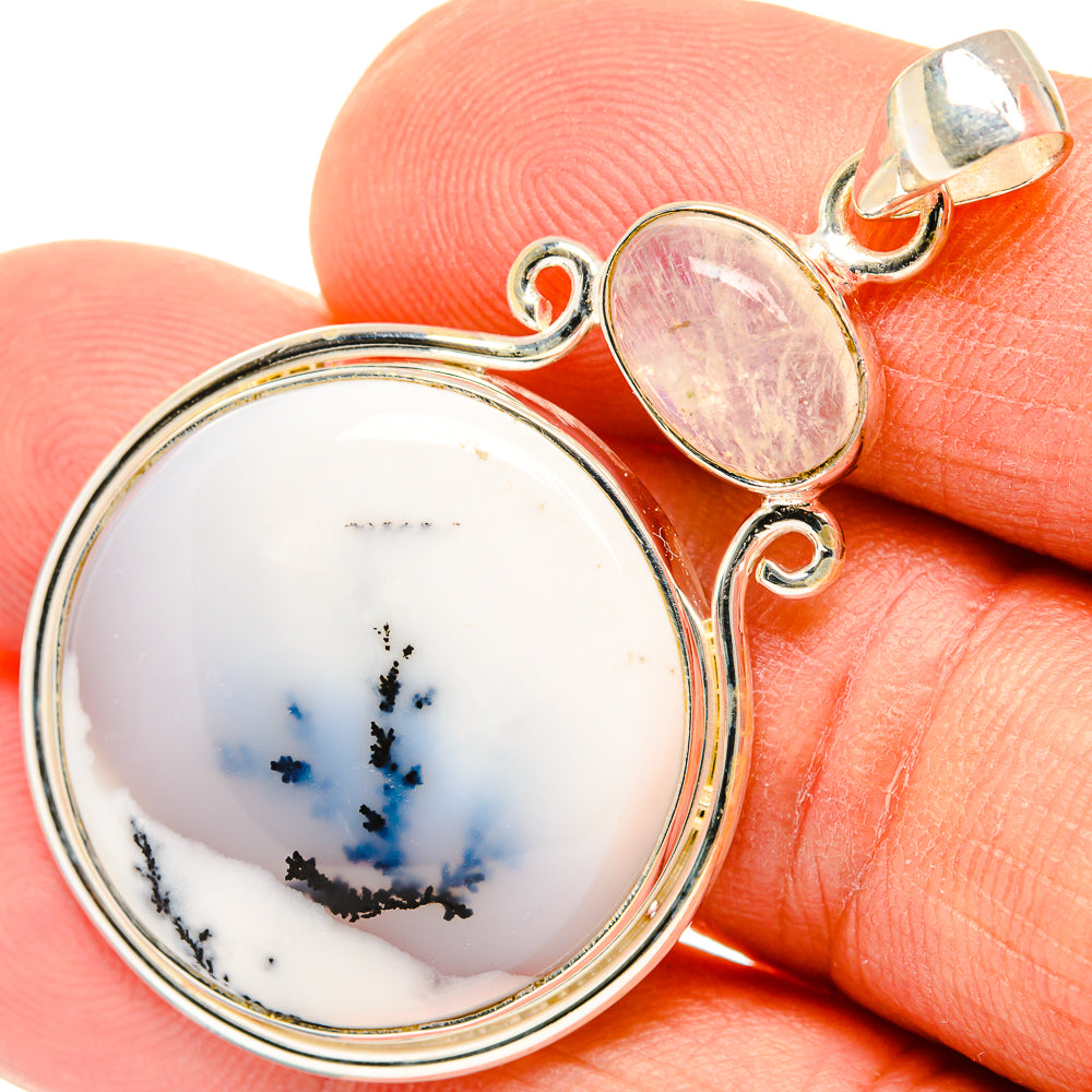 Dendritic Opal Pendants handcrafted by Anasilvercos - PD26902