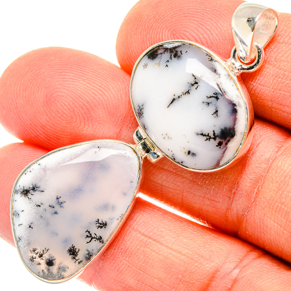 Dendritic Opal Pendants handcrafted by Anasilvercos - PD26903