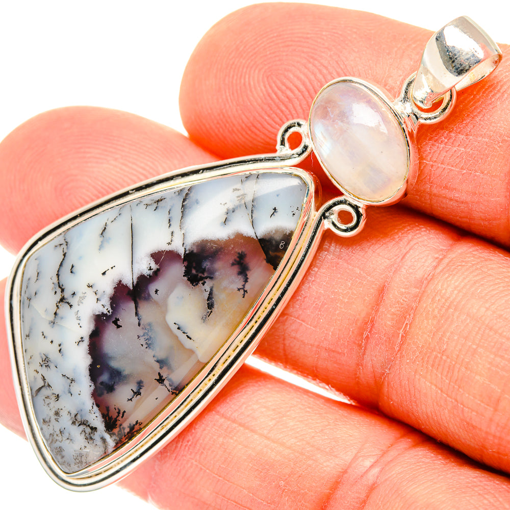 Dendritic Opal Pendants handcrafted by Anasilvercos - PD26904