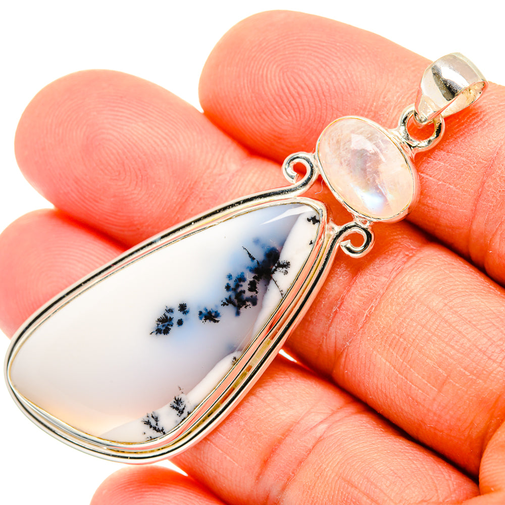 Dendritic Opal Pendants handcrafted by Anasilvercos - PD26905