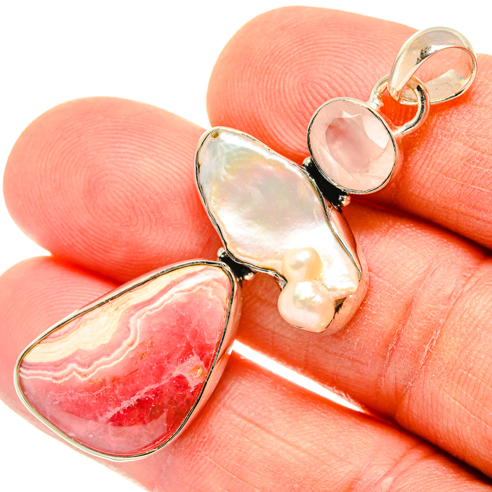Rhodochrosite Pendants handcrafted by Anasilvercos - PD26908