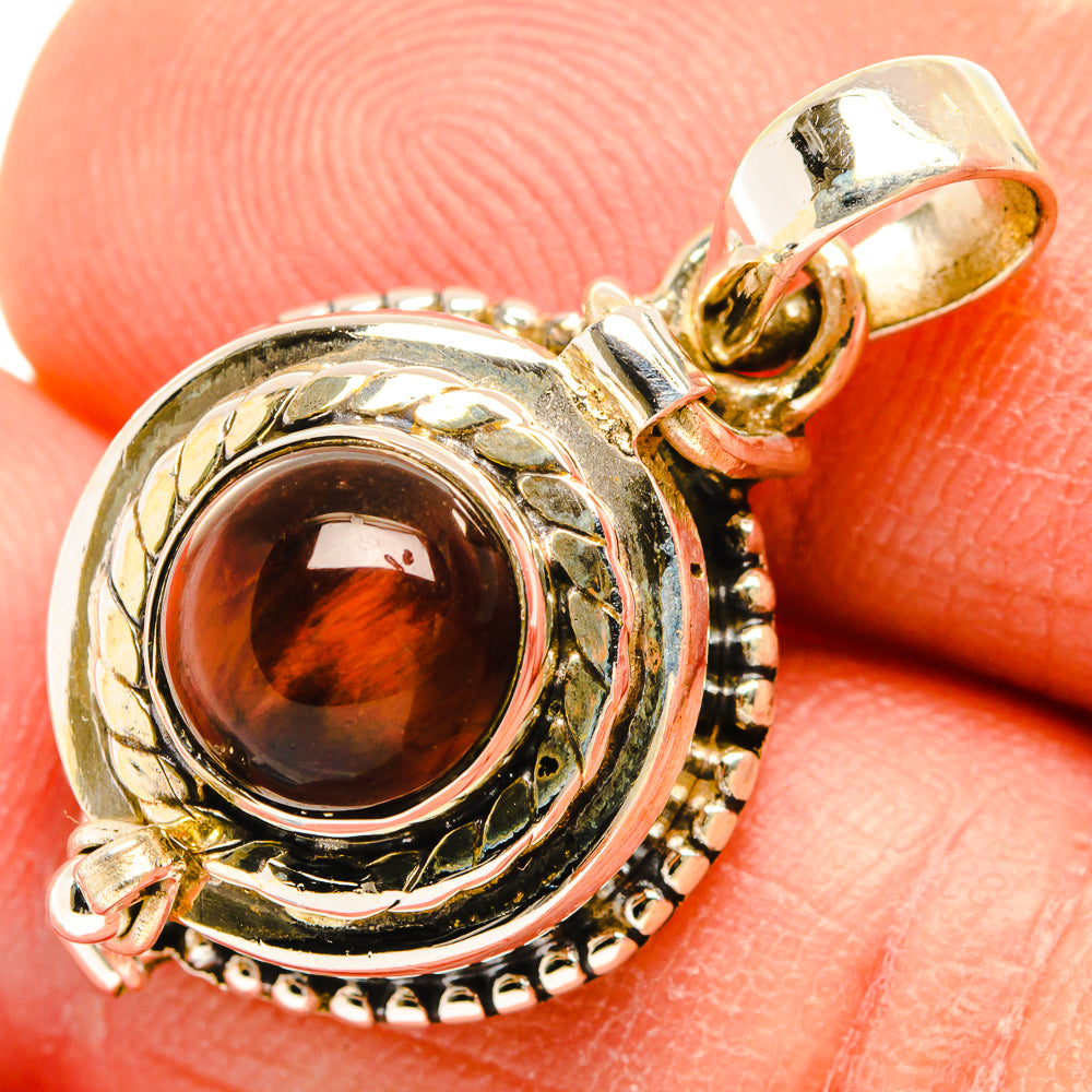 Red Tiger Eye Pendants handcrafted by Anasilvercos - PD26919