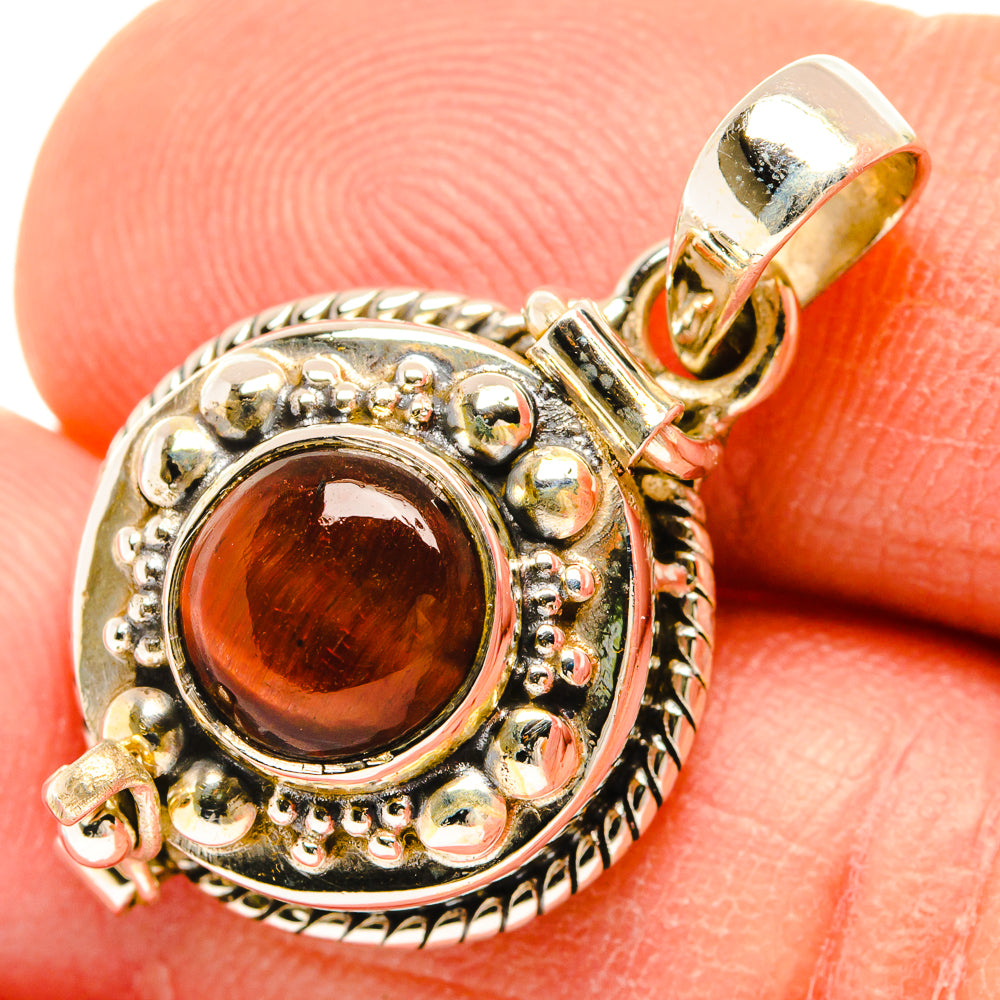 Red Tiger Eye Pendants handcrafted by Anasilvercos - PD26921