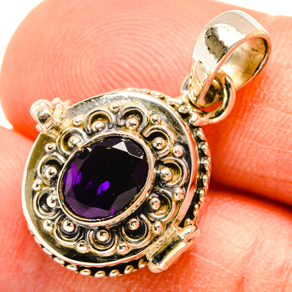 African Amethyst Pendants handcrafted by Anasilvercos - PD26930