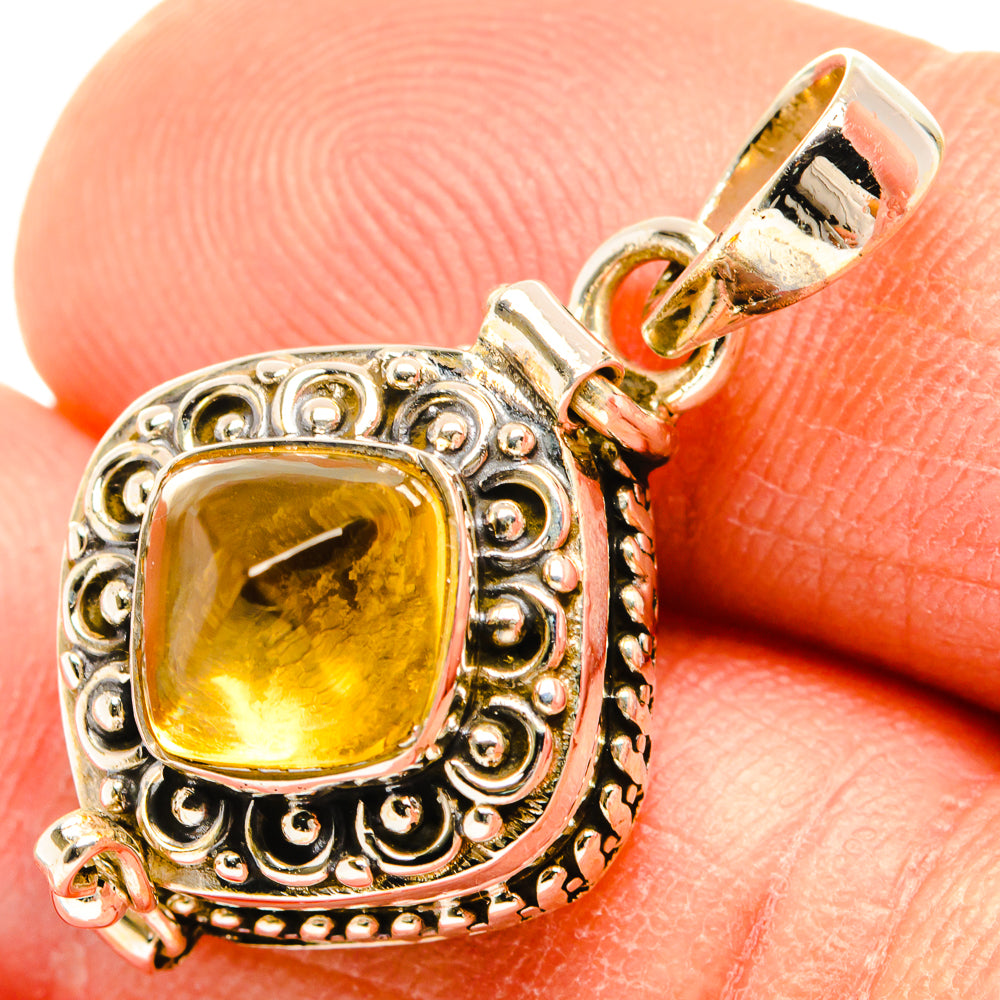Citrine Pendants handcrafted by Anasilvercos - PD26931