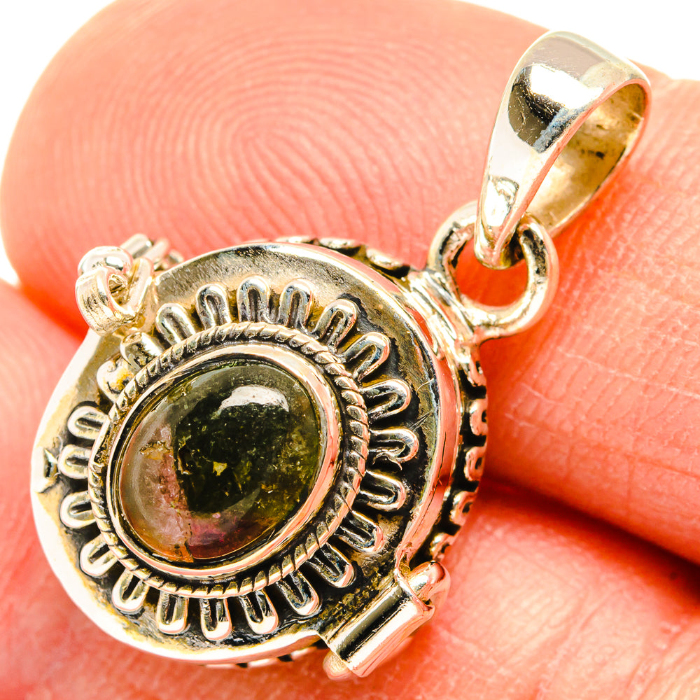 Watermelon Tourmaline Pendants handcrafted by Anasilvercos - PD26934