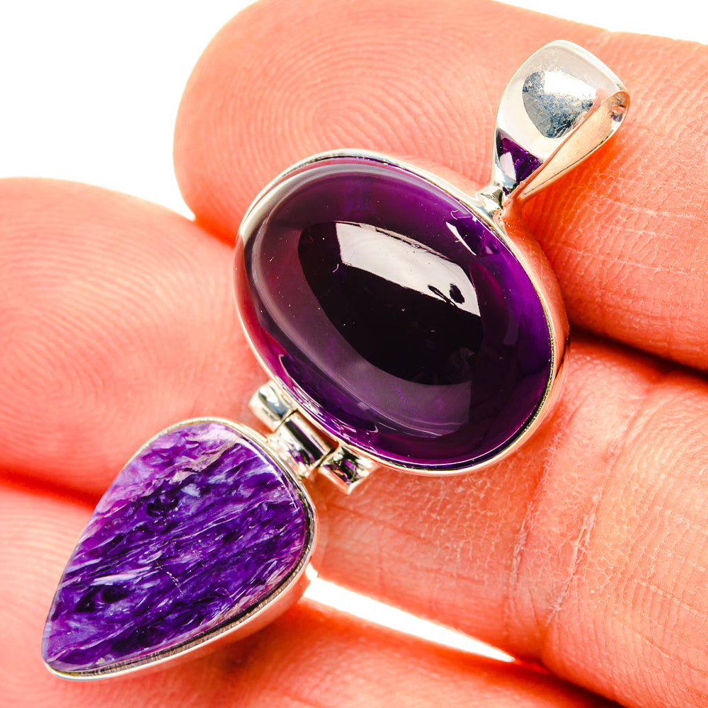Amethyst Pendants handcrafted by Anasilvercos - PD26966