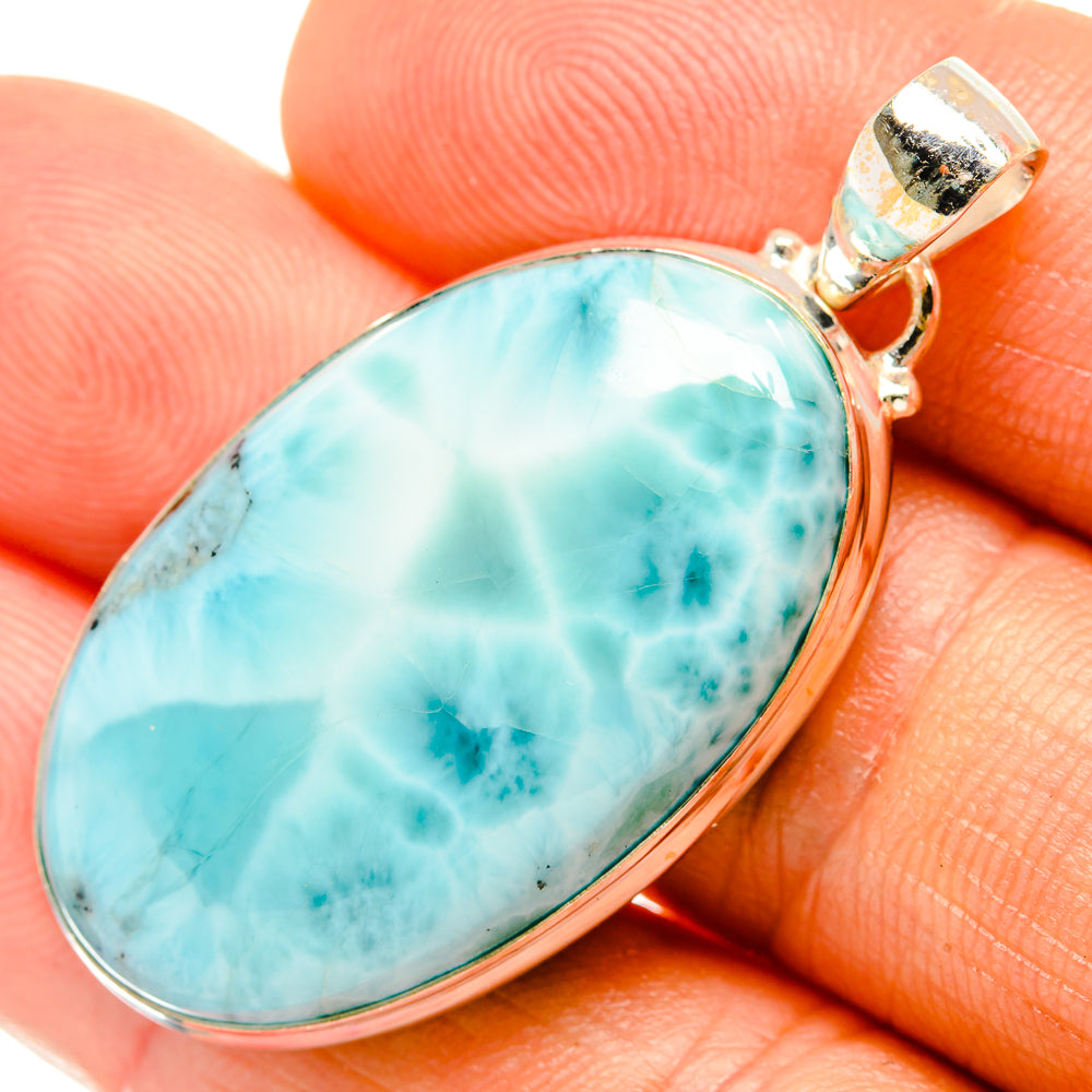 Larimar Pendants handcrafted by Anasilvercos - PD26972