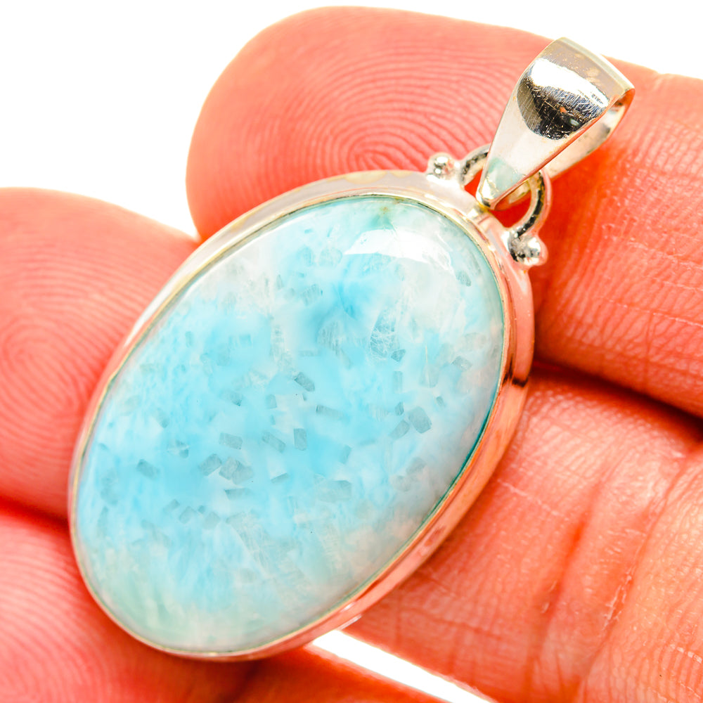 Larimar Pendants handcrafted by Anasilvercos - PD26979