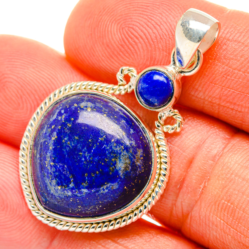 Lapis Lazuli Pendants handcrafted by Anasilvercos - PD26985