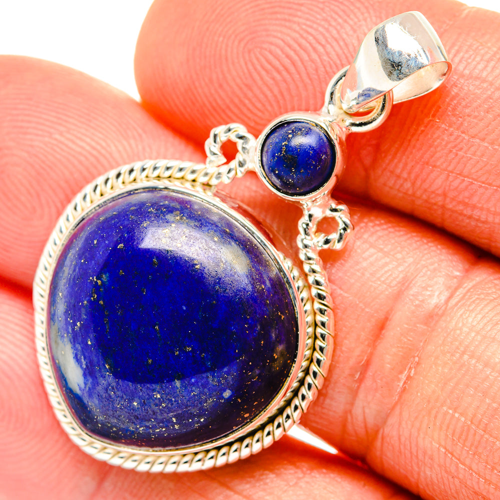 Lapis Lazuli Pendants handcrafted by Anasilvercos - PD26992