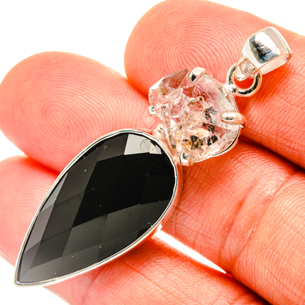 Black Onyx Pendants handcrafted by Anasilvercos - PD27000