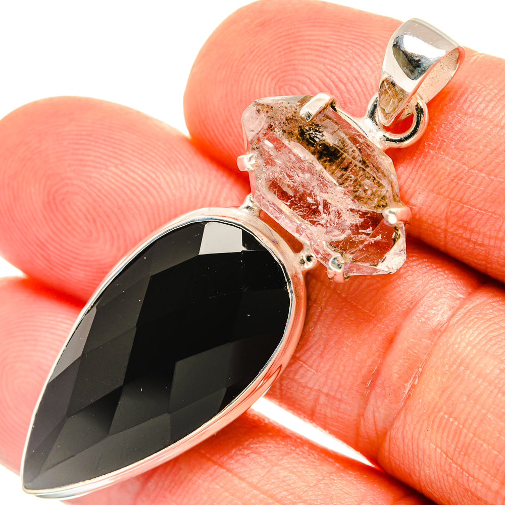 Black Onyx Pendants handcrafted by Anasilvercos - PD27001