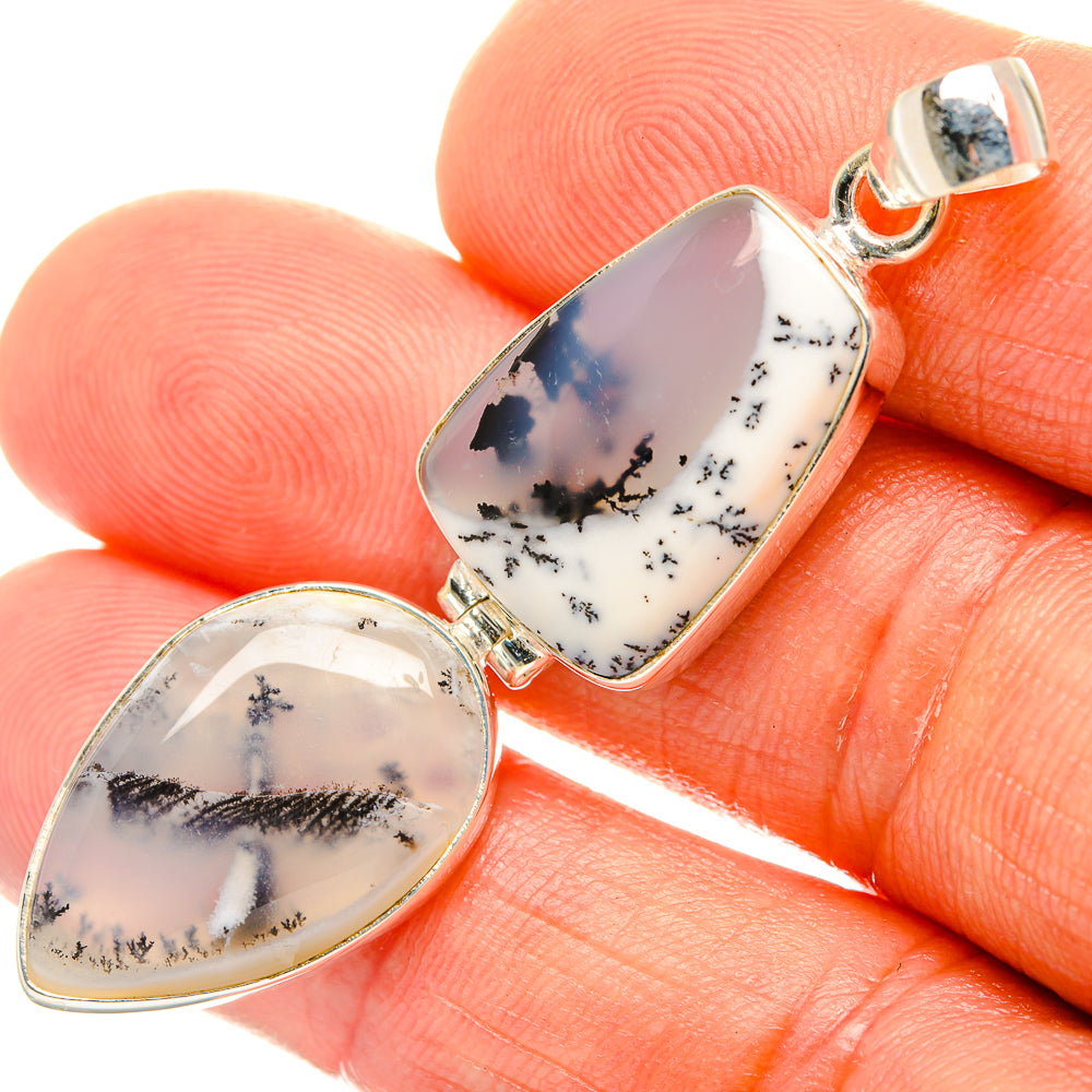 Dendritic Opal Pendants handcrafted by Anasilvercos - PD27016