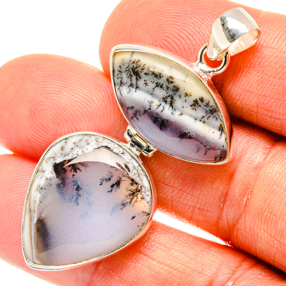 Dendritic Opal Pendants handcrafted by Anasilvercos - PD27017
