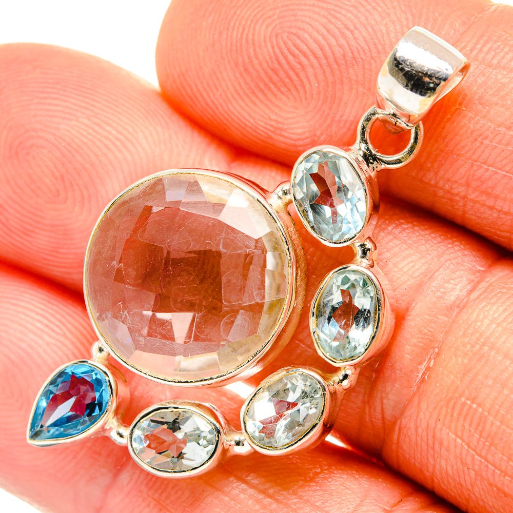 White Quartz Pendants handcrafted by Anasilvercos - PD27032