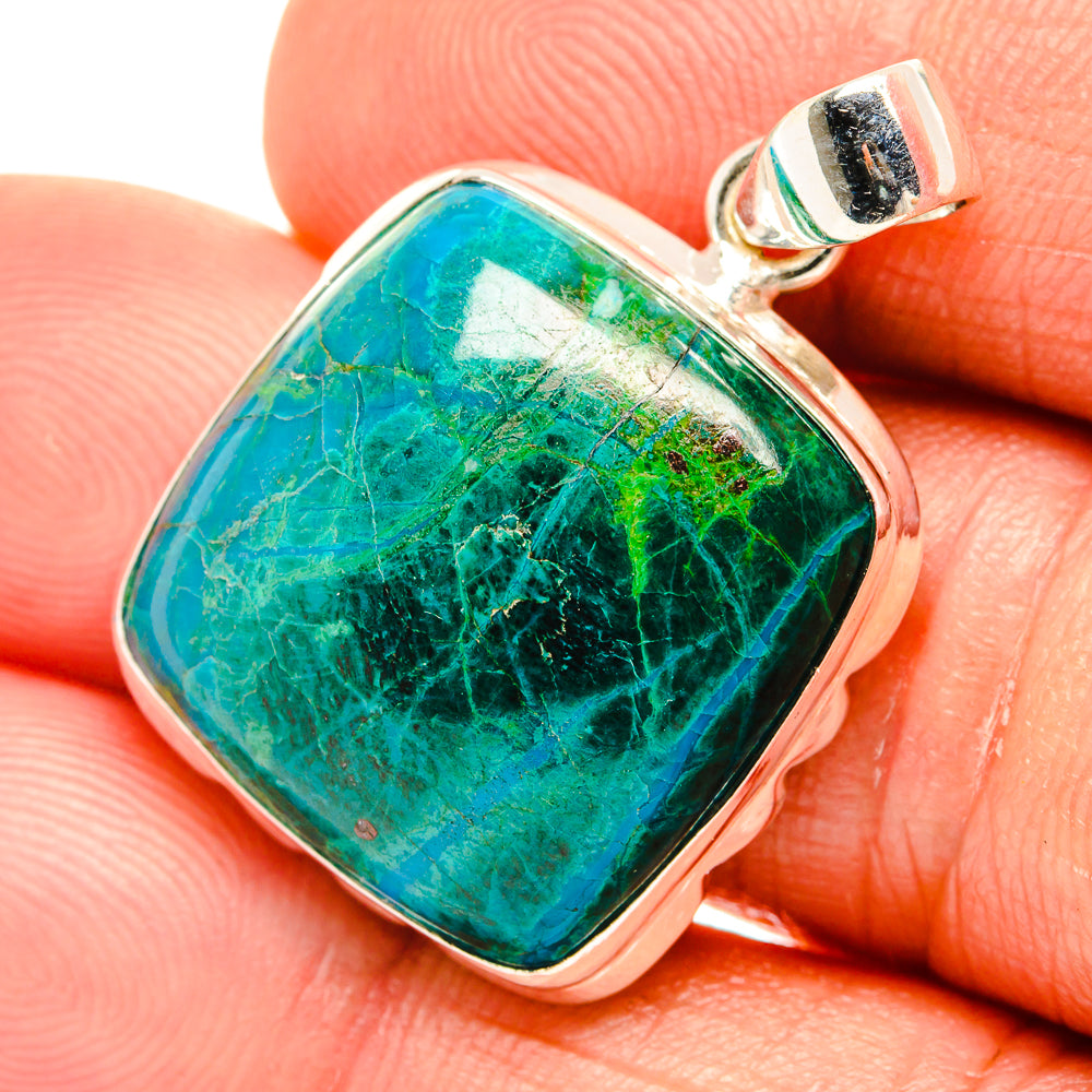 Chrysocolla Pendants handcrafted by Anasilvercos - PD27054