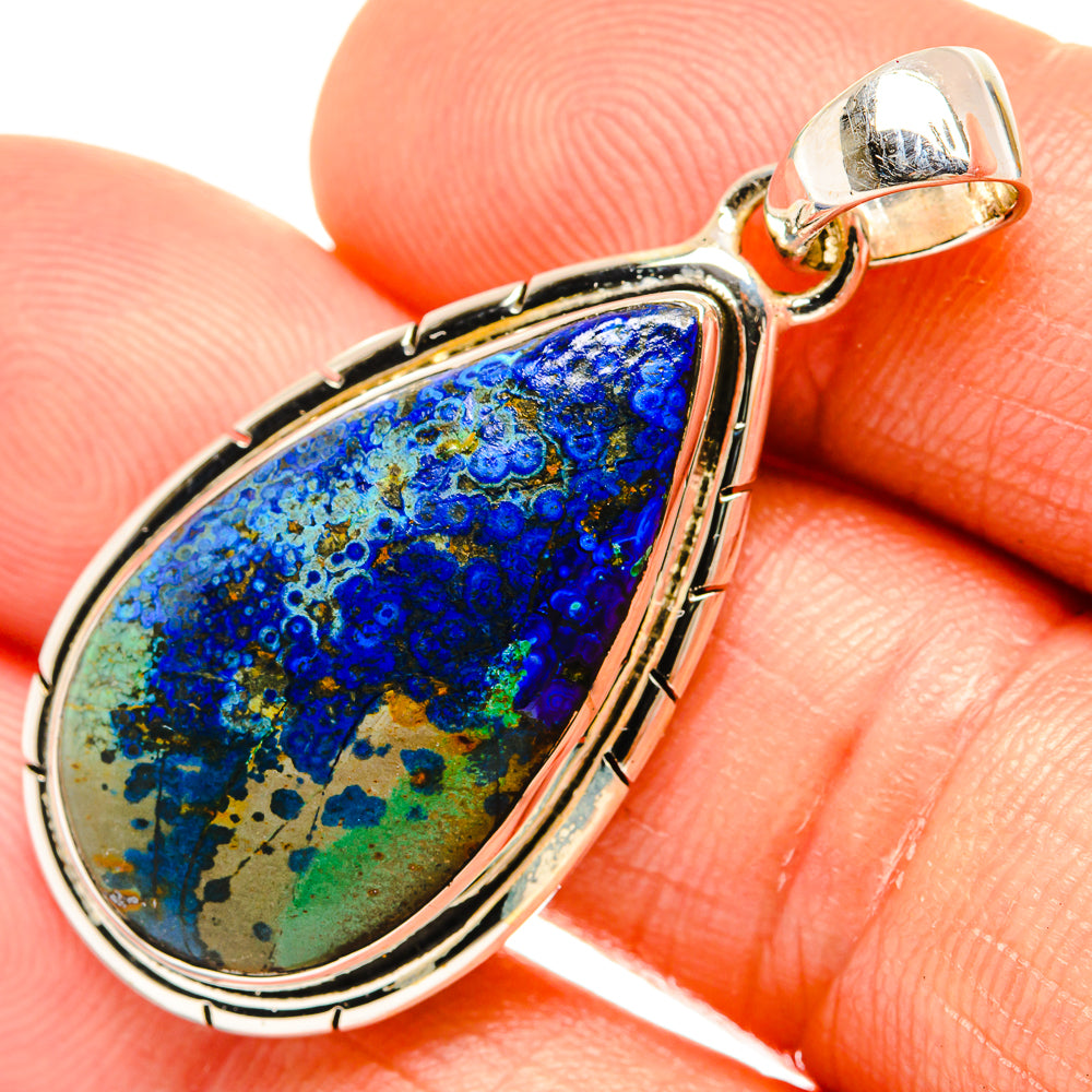 Azurite Pendants handcrafted by Anasilvercos - PD27064