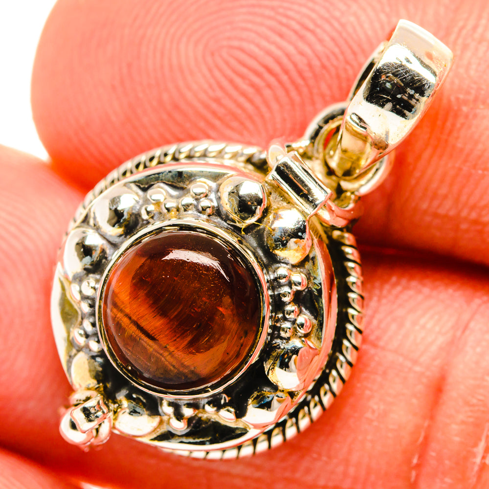 Red Tiger Eye Pendants handcrafted by Anasilvercos - PD27080