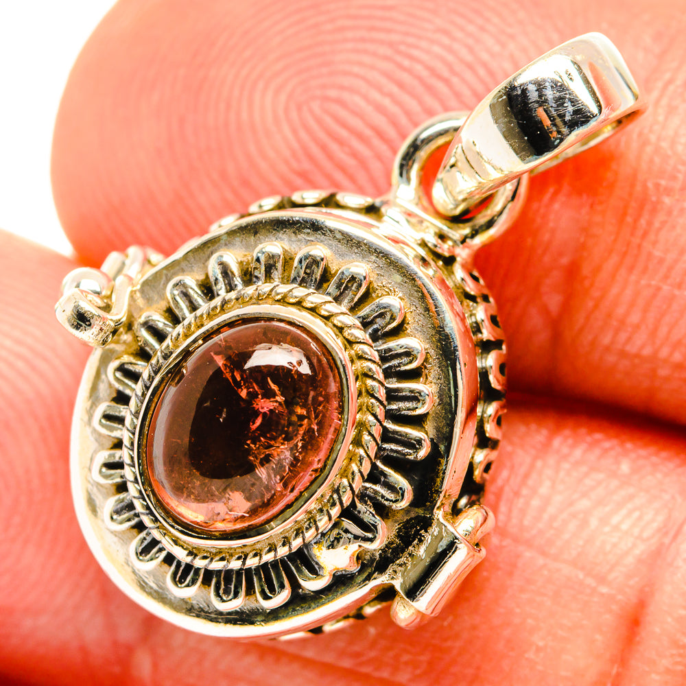 Pink Tourmaline Pendants handcrafted by Anasilvercos - PD27082