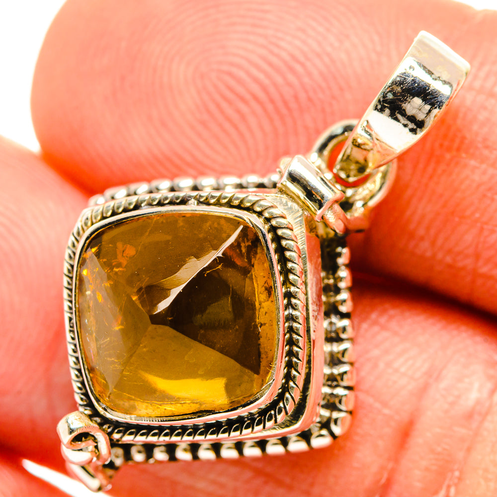 Citrine Pendants handcrafted by Anasilvercos - PD27084