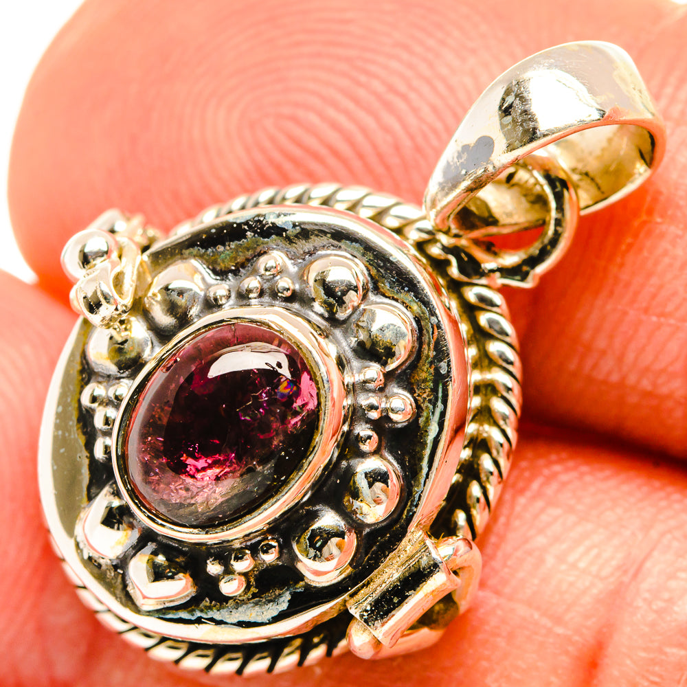 Pink Tourmaline Pendants handcrafted by Anasilvercos - PD27085