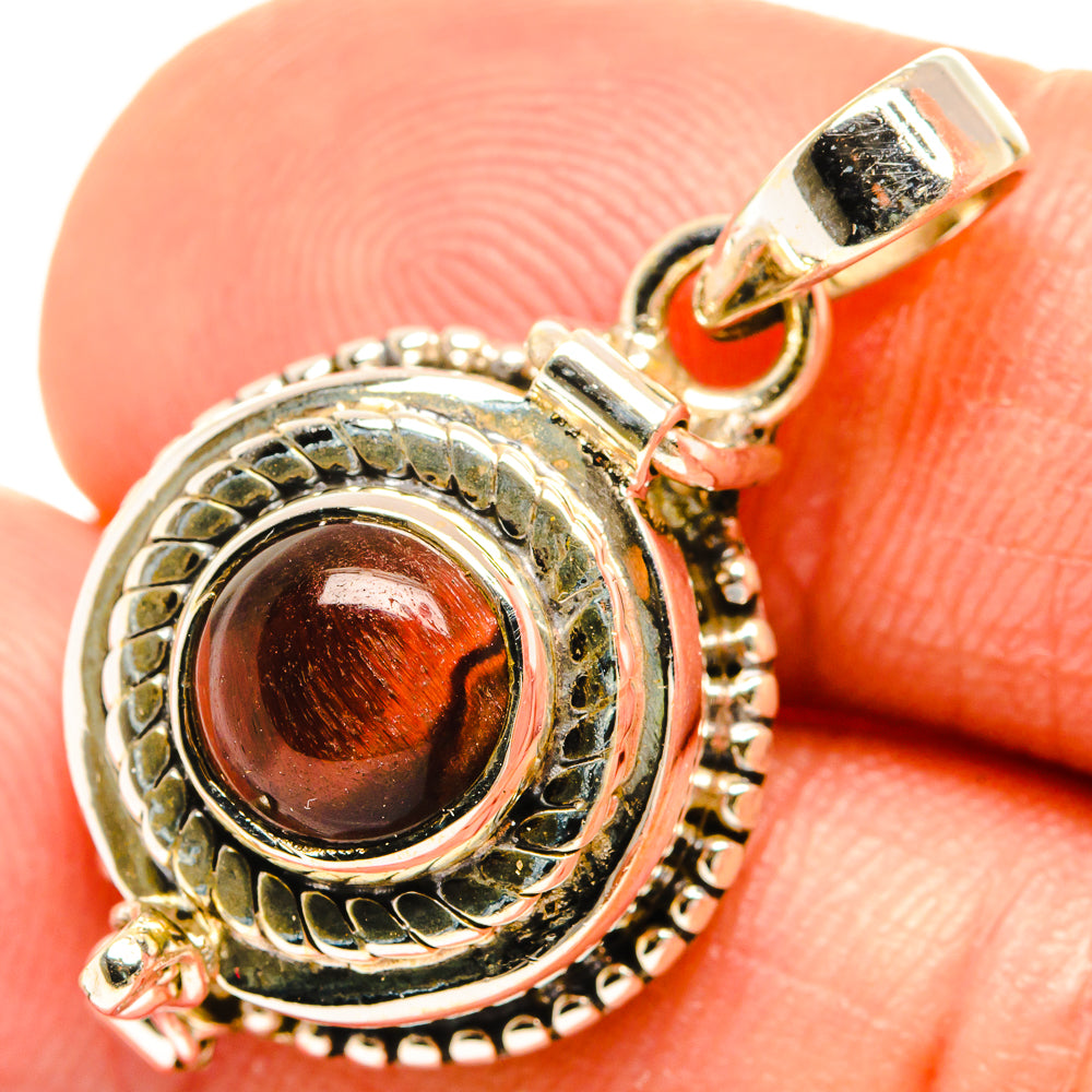 Red Tiger Eye Pendants handcrafted by Anasilvercos - PD27087