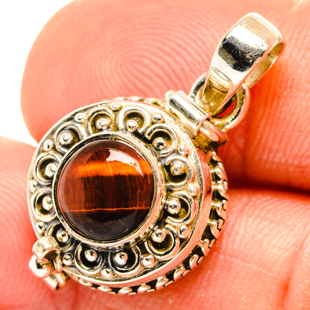 Red Tiger Eye Pendants handcrafted by Anasilvercos - PD27089