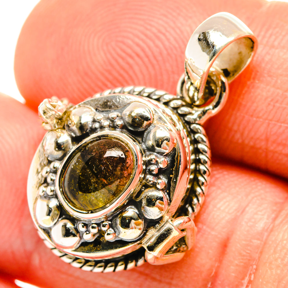 Watermelon Tourmaline Pendants handcrafted by Anasilvercos - PD27091