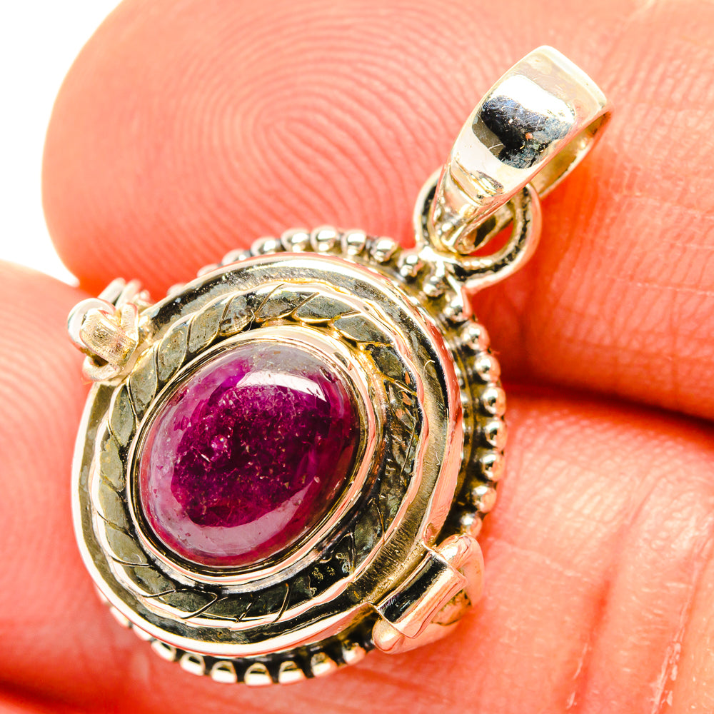 Ruby Fuchsite Pendants handcrafted by Anasilvercos - PD27094