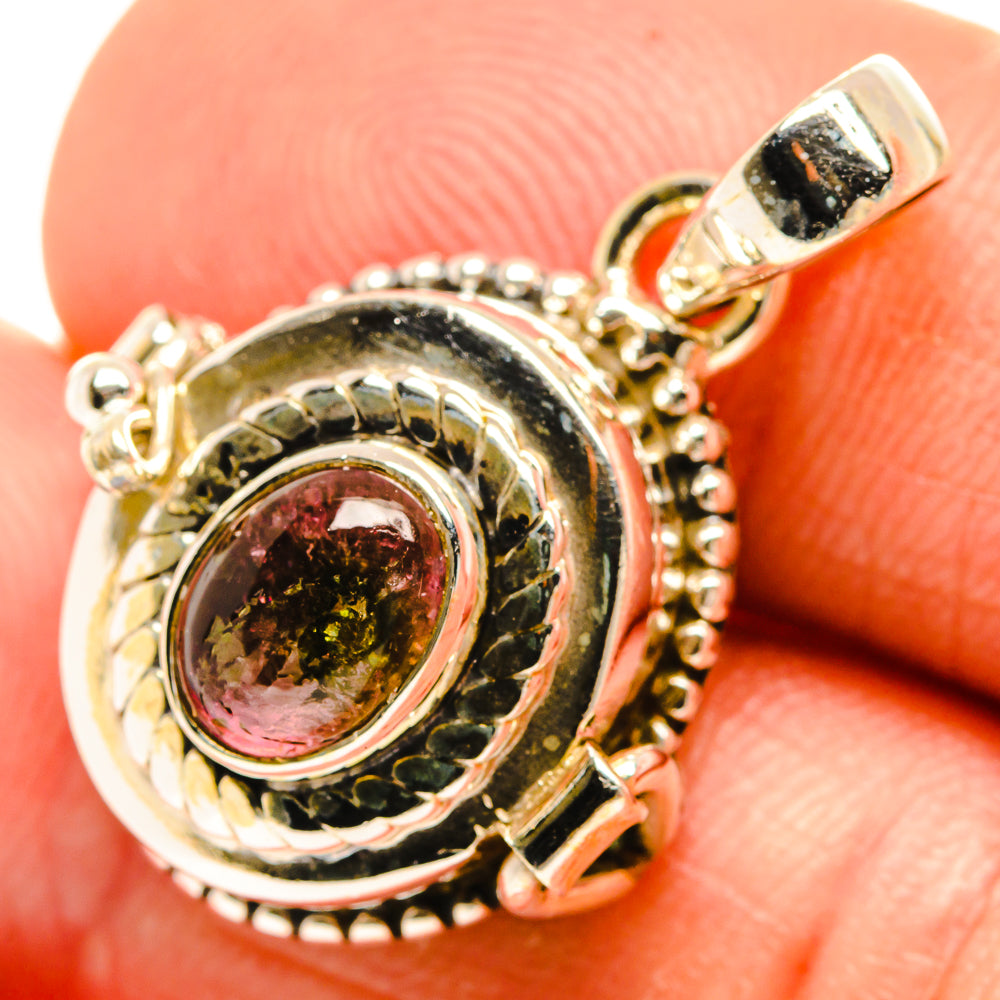 Pink Tourmaline Pendants handcrafted by Anasilvercos - PD27102