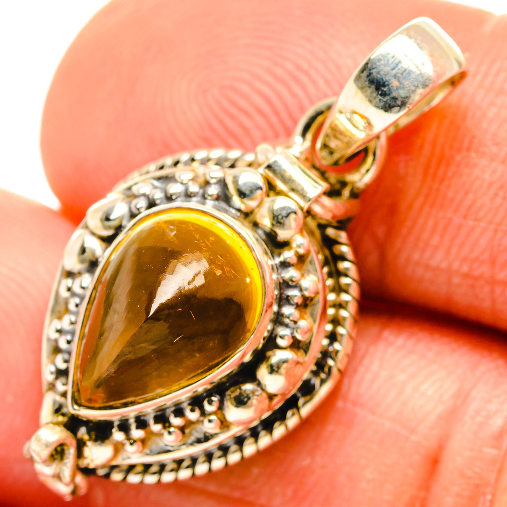 Citrine Pendants handcrafted by Anasilvercos - PD27106