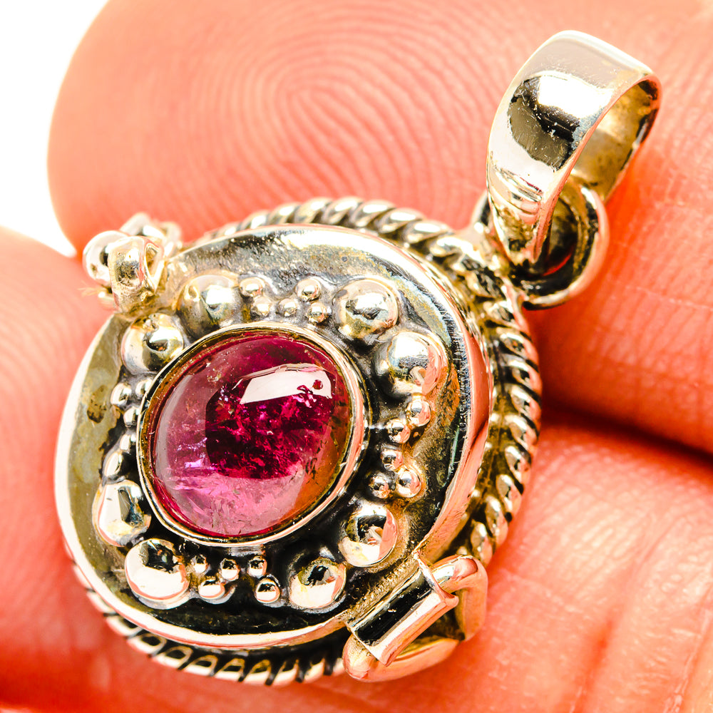 Pink Tourmaline Pendants handcrafted by Anasilvercos - PD27107