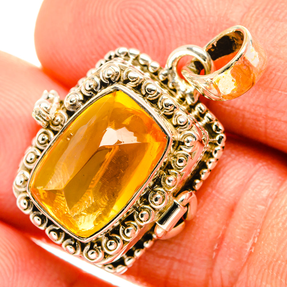Citrine Pendants handcrafted by Anasilvercos - PD27113