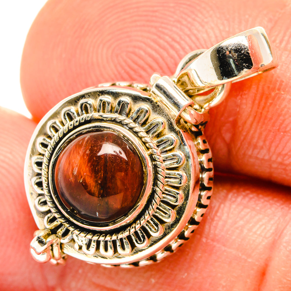 Red Tiger Eye Pendants handcrafted by Anasilvercos - PD27118