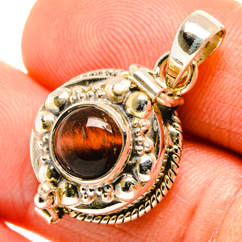 Red Tiger Eye Pendants handcrafted by Anasilvercos - PD27119