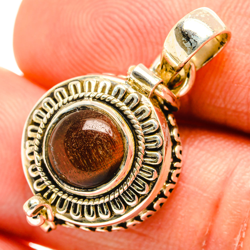 Red Tiger Eye Pendants handcrafted by Anasilvercos - PD27123