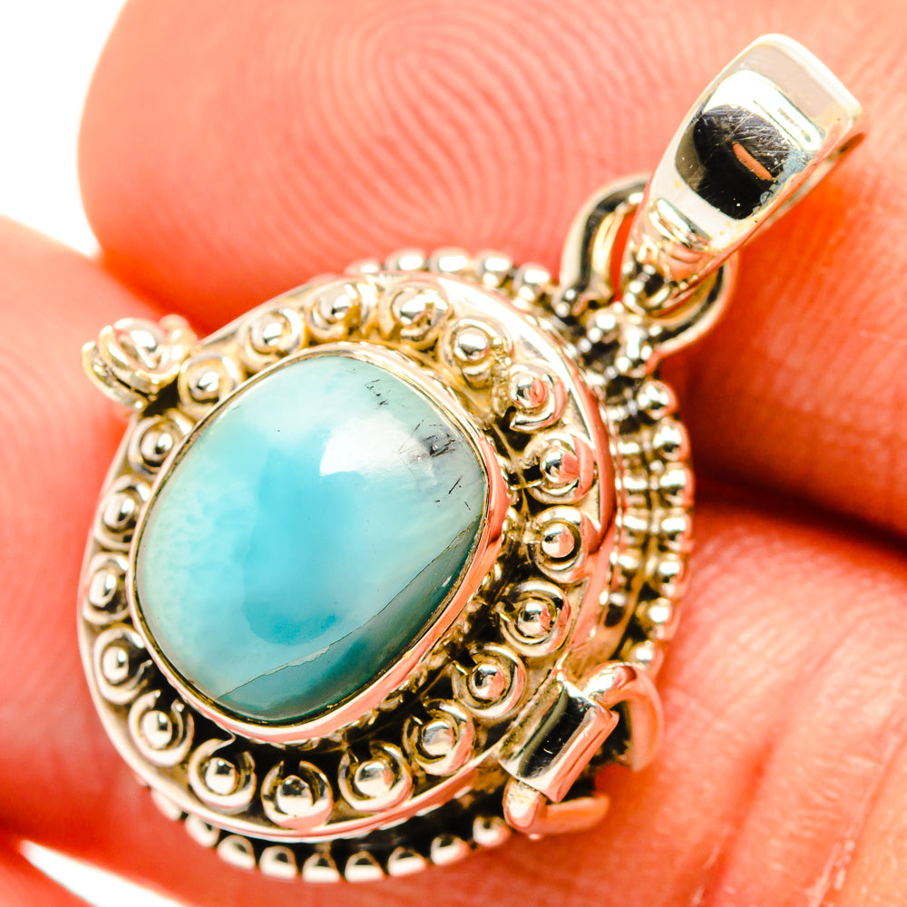 Larimar Pendants handcrafted by Anasilvercos - PD27125