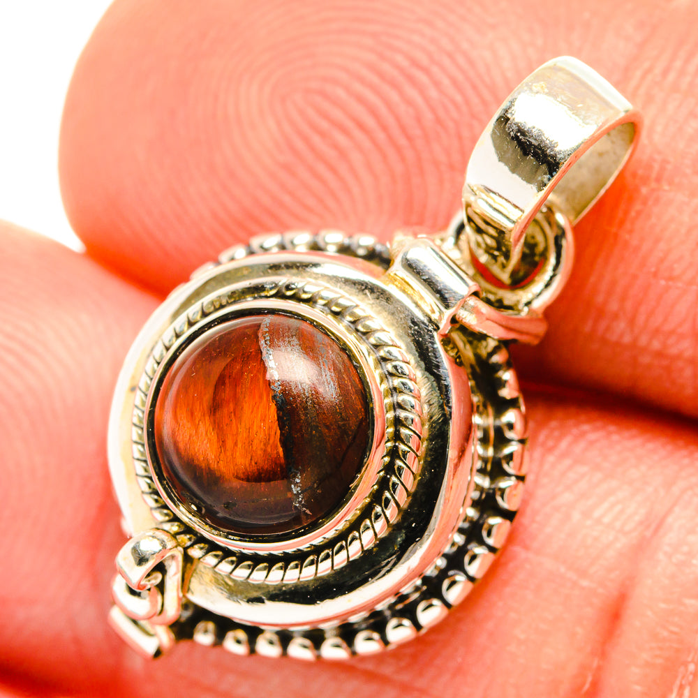 Red Tiger Eye Pendants handcrafted by Anasilvercos - PD27132